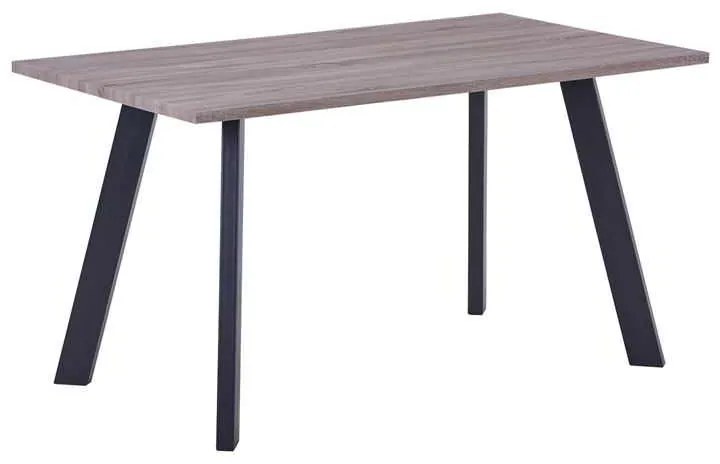 Τραπέζι BAXTER 140x80cm Sonoma Oak/Βαφή Μαύρη