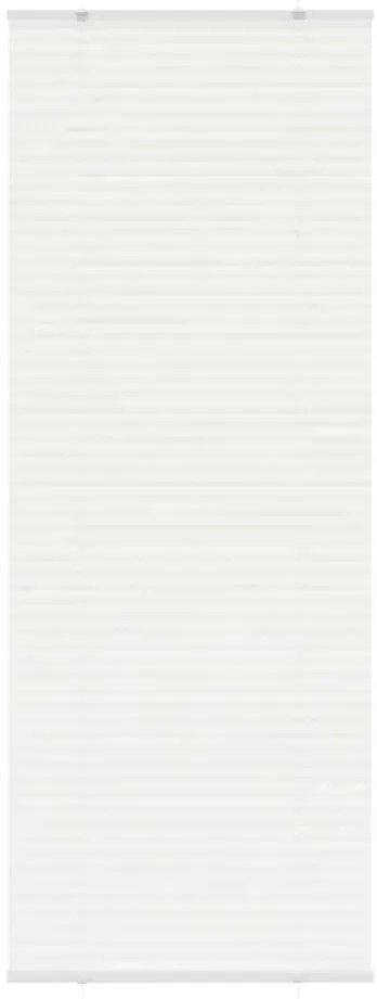 vidaXL Πλισέ περσίδα Λευκό 75x200 cm Πλάτος υφάσματος 74,4 cm