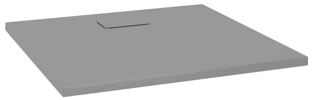 vidaXL Βάση Ντουζιέρας Γκρι 90 x 80 εκ. από SMC
