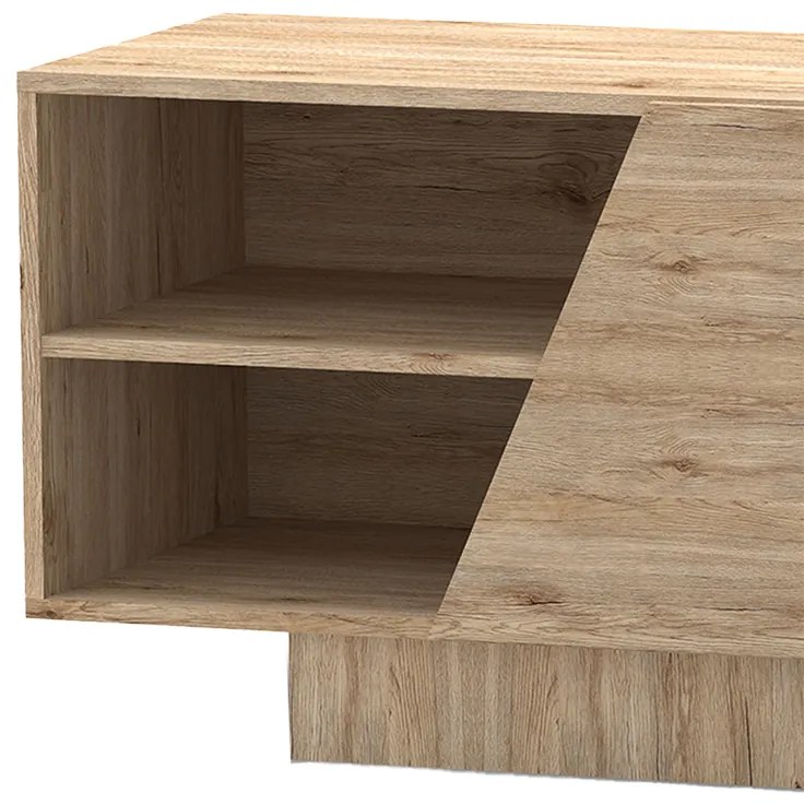 Έπιπλο τηλεόρασης Stevie pakoworld sonoma 160x40x50εκ (1 τεμάχια)