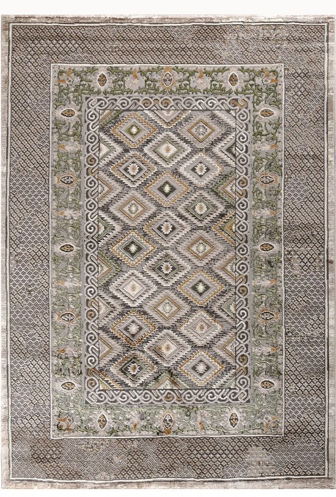 Χαλί Elements 39799-040 Beige-Green Merinos 200X250cm