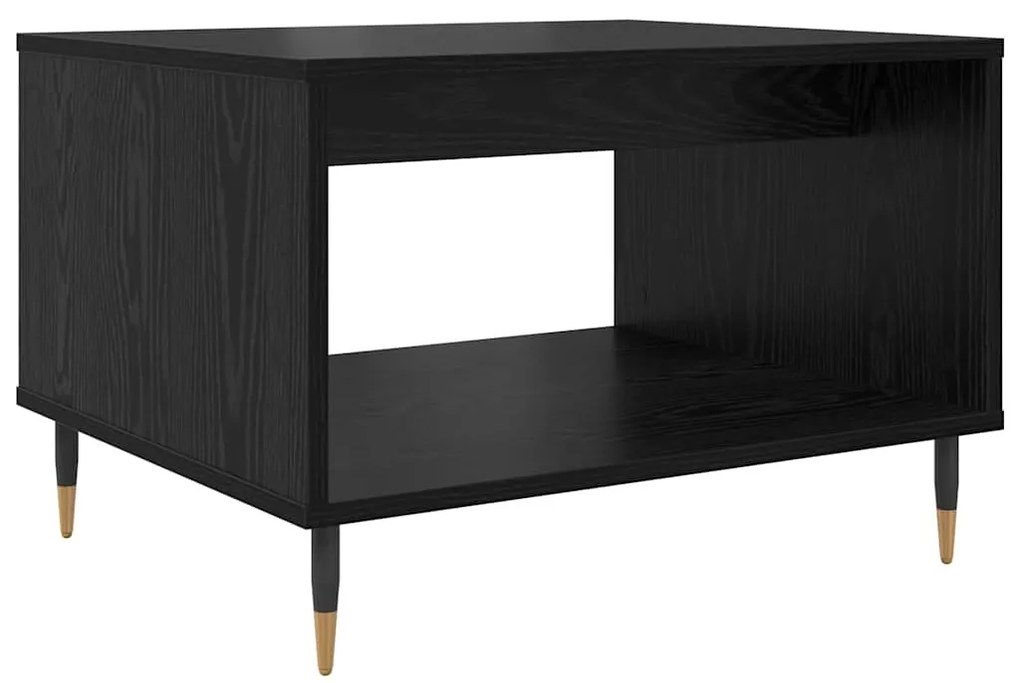 vidaXL Τραπεζάκι σαλονιού Μαύρη δρυς 60 x 50 x 40 εκ