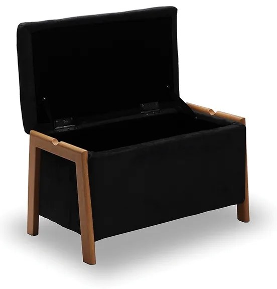 DALI ΣΚΑΜΠΟ VELVET BLACK ΜΕ ΑΠΟΘ. ΧΩΡΟ 75X42X44εκ. 75X42X44εκ.