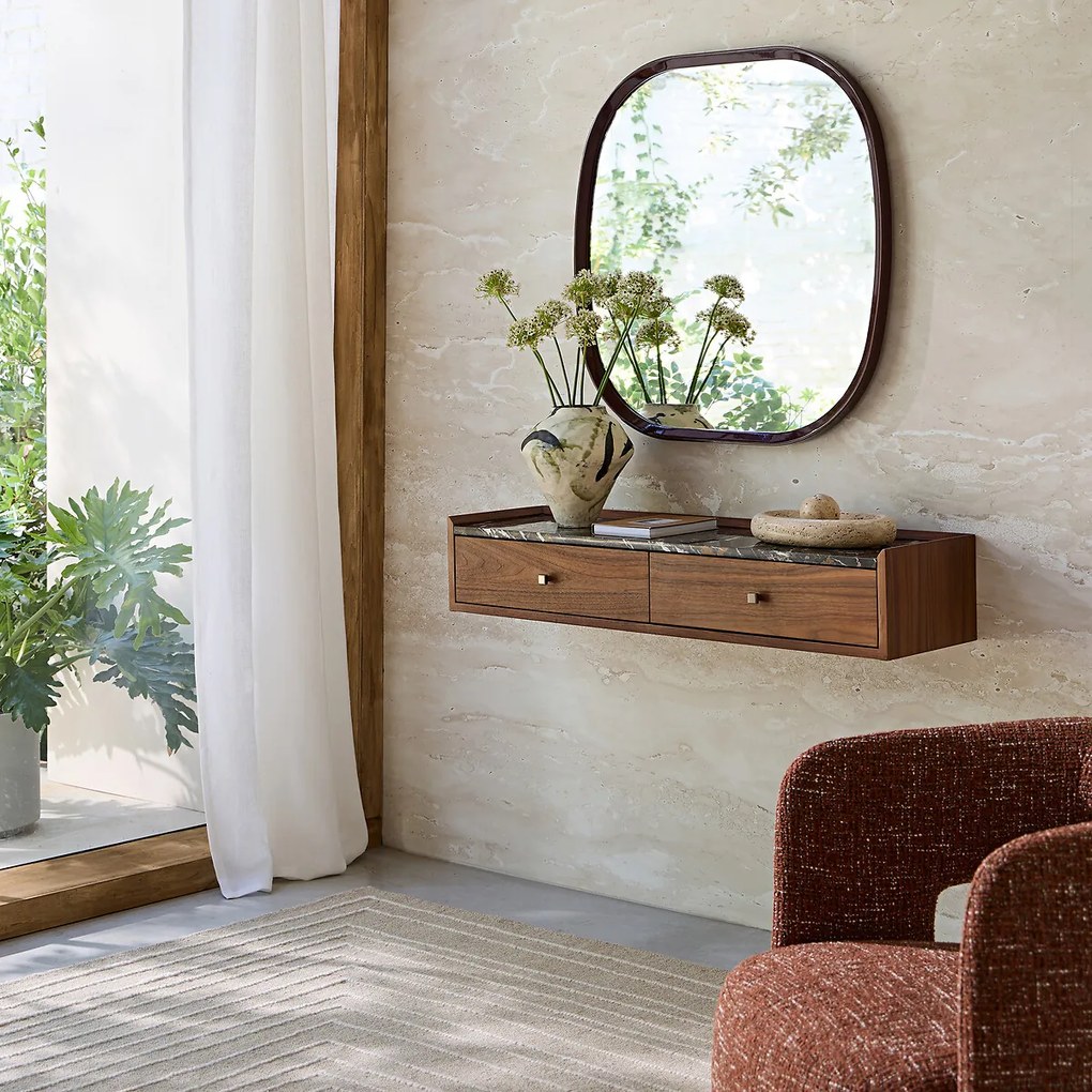 Τετράγωνος λακαριστός καθρέφτης, 80 εκ., Orion