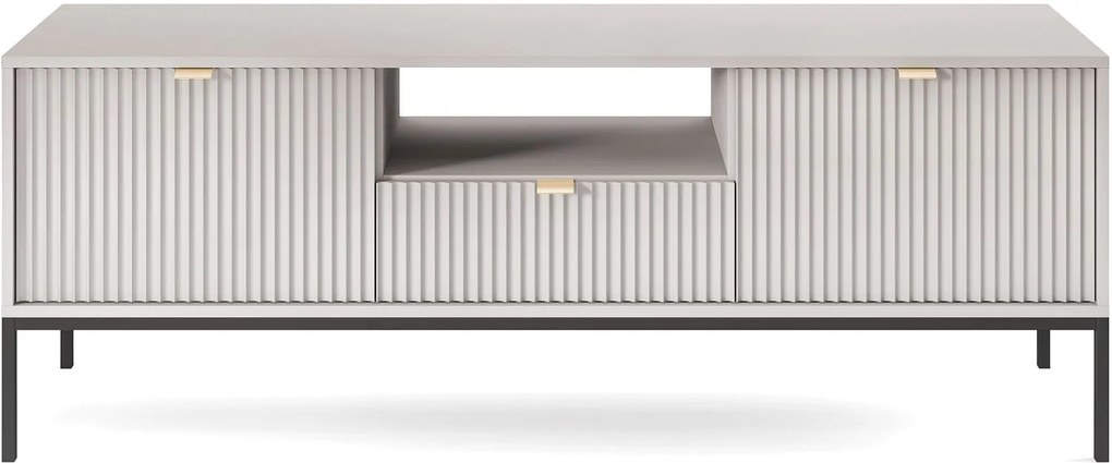 Έπιπλο τηλεόρασης Nova Γκρι + Μαύρο 154x39x56cm
