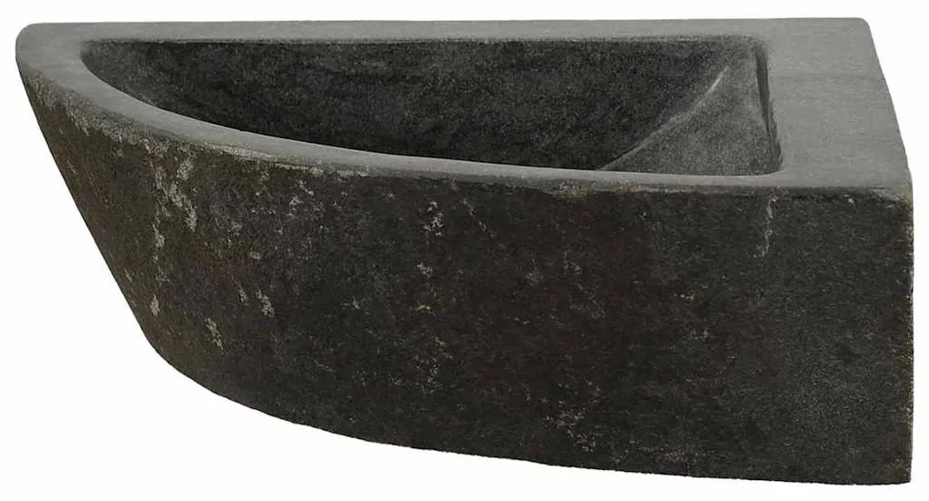 vidaXL Λεκάνη Γκρι (38-45) x (38-45) x 12 εκ. Πέτρα Ποταμού