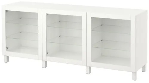BESTÅ σύνθεση αποθήκευσης με πόρτες, 180x42x74 cm 891.399.23