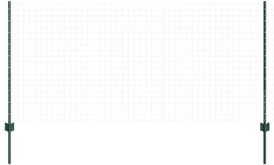 vidaXL Πό posts φράχτη 22 pcs Πράσινο 140 εκ Ατσάλι