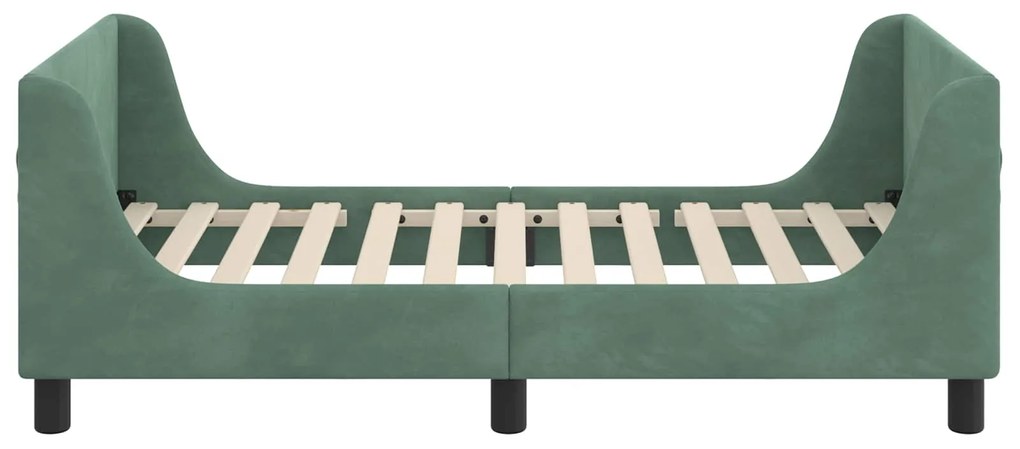 vidaXL Κρεβάτι Παιδικής Κρεβατοκάμαρας με Κεφαλάκι Θαλασσί 80 x 160 cm