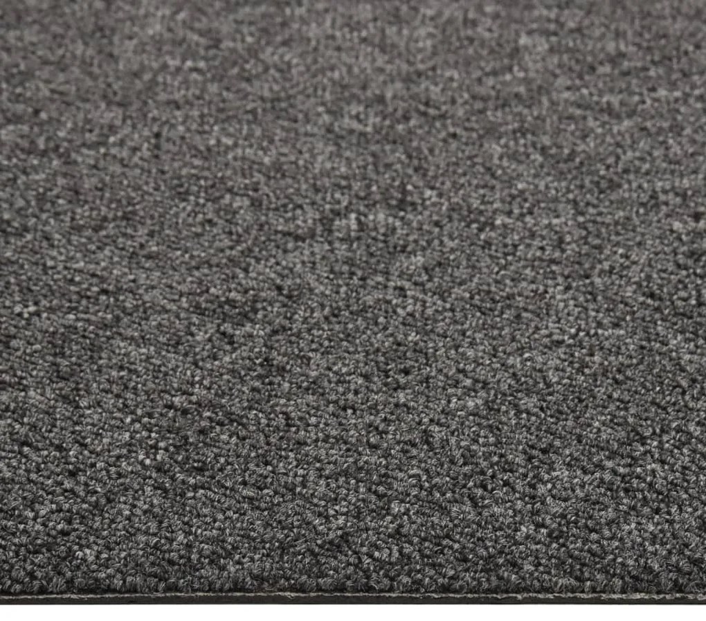 vidaXL Μοκέτα Πλακάκι 20 τεμ. Ανθρακί 5 μ² 50x50 εκ.