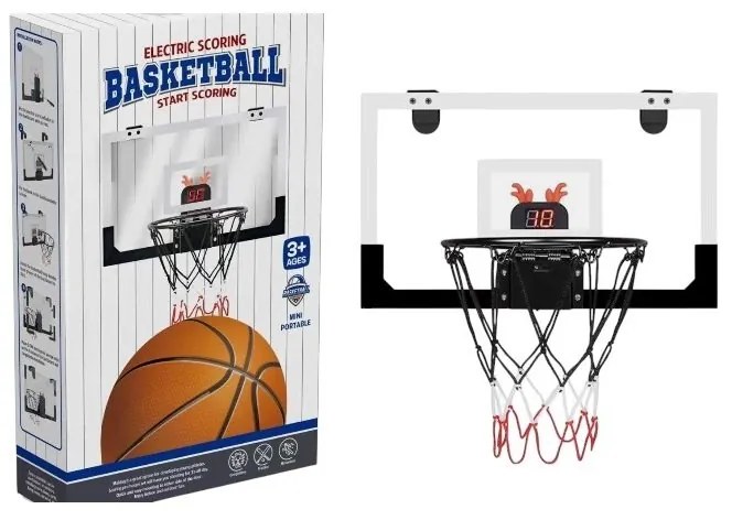 Παιδική Επιτοίχια Μπασκέτα με Ψηφιακή Μέτρηση
