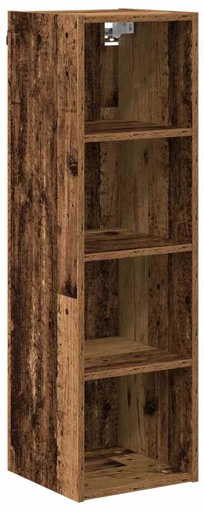 vidaXL Κρεμαστό ντουλάπι Riga Παλιό Ξύλο 30 x 29,5 x 100 εκ.