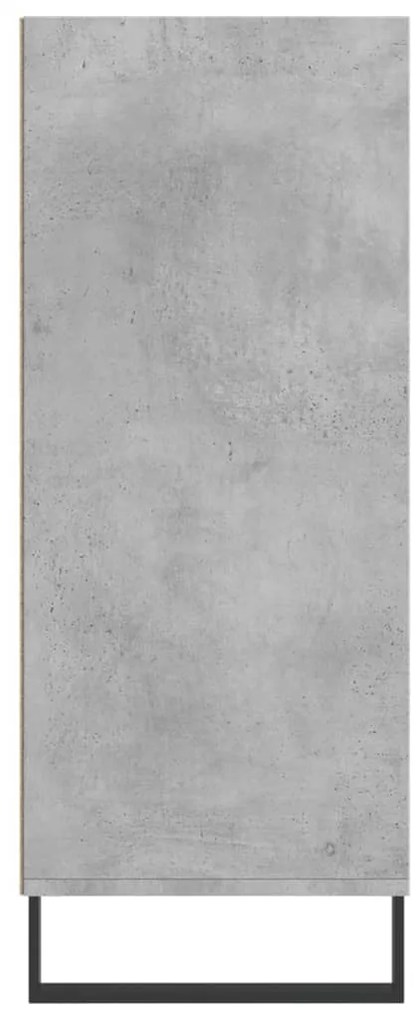 vidaXL Ραφιέρα Γκρι Σκυροδέματος 57 x 35 x 90 από Επεξεργασμένο Ξύλο