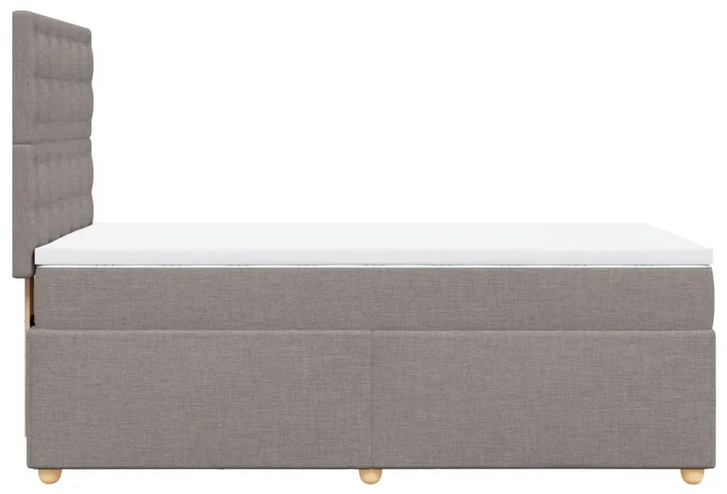 ΚΡΕΒΑΤΙ BOXSPRING ΜΕ ΣΤΡΩΜΑ TAUPE 100 X 200 ΕΚ. ΥΦΑΣΜΑΤΙΝΟ 3293509