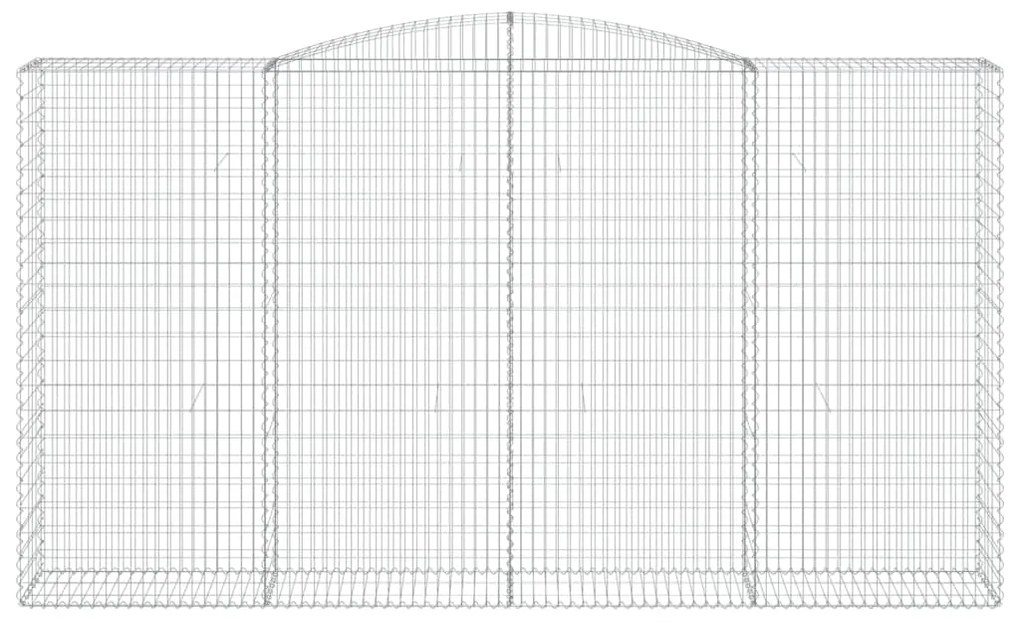 vidaXL Συρματοκιβώτια Τοξωτά 20 τεμ. 400x50x220/240 εκ. Γαλβαν. Ατσάλι