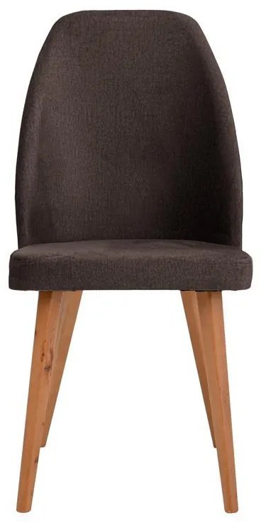 Καρέκλα τραπεζαρίας New Melanie Fylliana Ύφασμα Καφέ 46x48x93εκ. 2αδα 46x48x93 εκ.