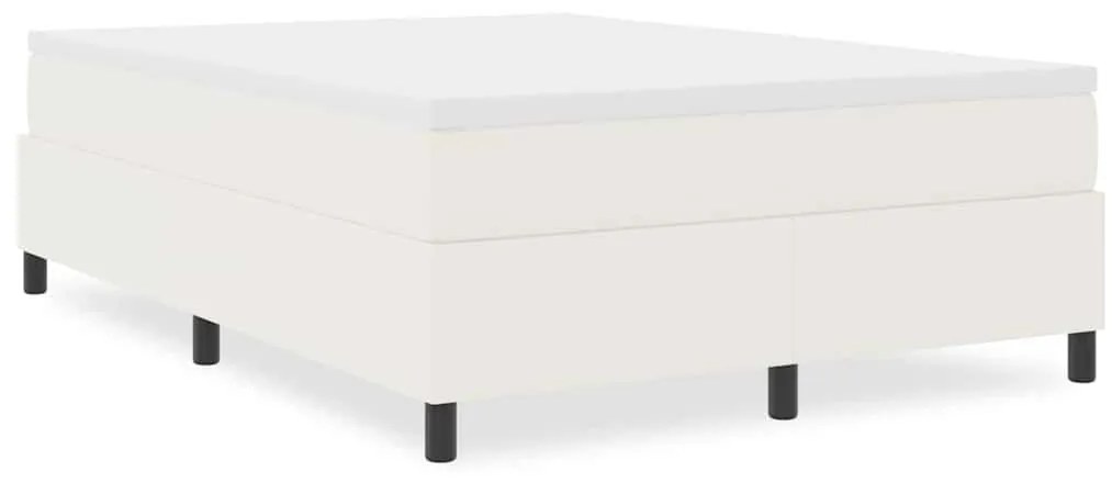 vidaXL Κρεβάτι με ελατήρια Κρεμ 140 x 200 cm Βελούδο