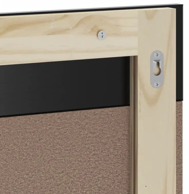 vidaXL Καθρέφτης Μπάνιου με Ράφι BERG Μαύρο 60x12x70 εκ. Μασίφ Ξύλο
