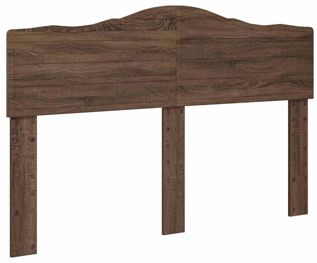 vidaXL Σκελετός Κρεβατιού Καφέ δρυς 140 x 200 cm Στερεά ξυλεία πεύκου