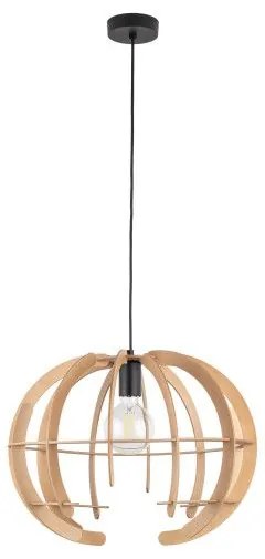 Κρεμαστό Φωτιστικό Οροφής 1xE27 Μπεζ Ξύλο Venus Wood 6886 TK Lighting 6886 Μπεζ