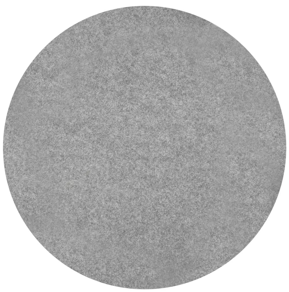 vidaXL Χλοοτάπητας Συνθετικός με Προεξοχές Γκρι Διαμέτρου 130 εκ.