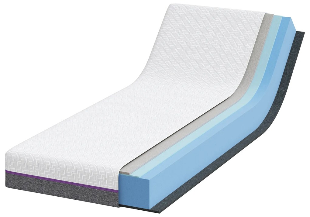vidaXL Στρώμα Λευκό, Γκρίζο 70 x 200 cm Pěna