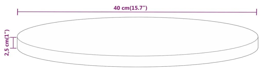 ΕΠΙΦΑΝΕΙΑ ΤΡΑΠΕΖΙΟΥ ΣΤΡΟΓΓΥΛΗ Ø 40X2,5 ΕΚ. ΜΑΣΙΦ ΞΥΛΟ ΜΑΝΓΚΟ 370058