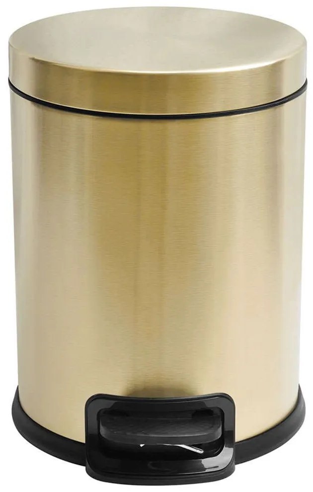 Κάδος Απορριμμάτων Artemis A10509432 5Lt 20x26cm Gold Karag Ανοξείδωτο Ατσάλι