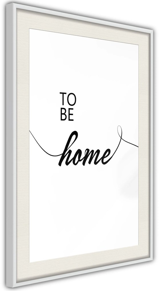 Αφίσα - To Be Home - 20x30 - Χρυσό - Χωρίς πασπαρτού