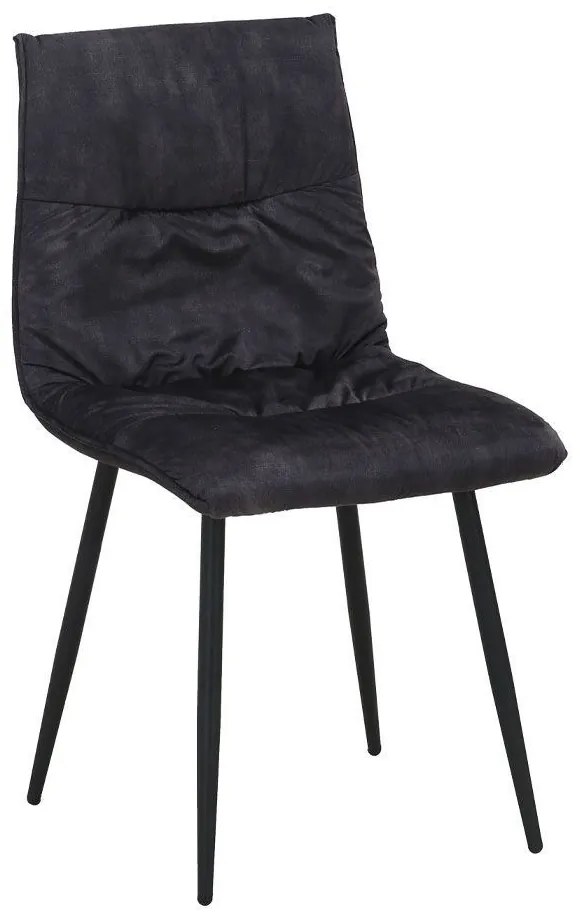 Καρέκλα Linea 03-1156 47x55x86cm Anthracite