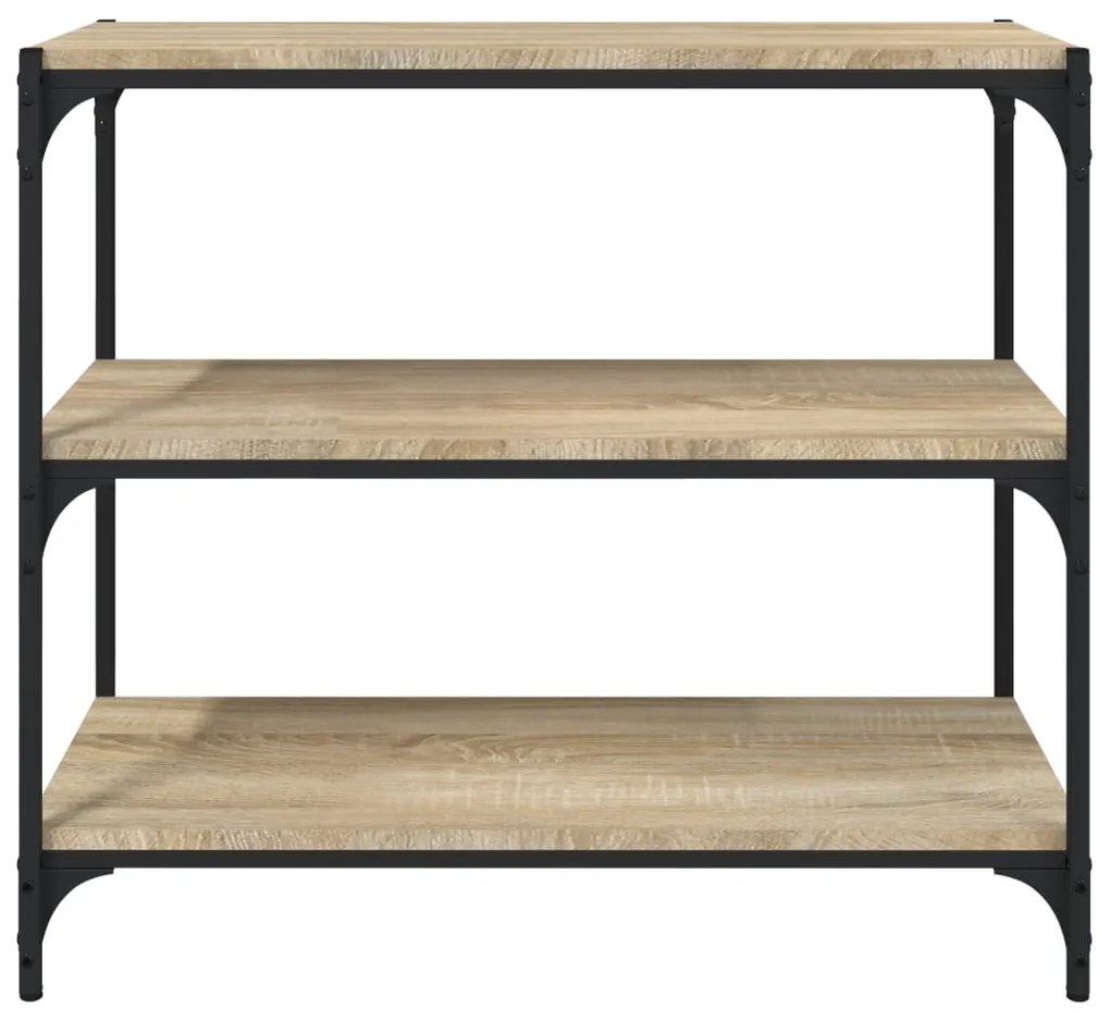 vidaXL Βιβλιοθήκη Sonoma Δρυς 80x33x70,5 εκ. Επεξεργ. Ξύλο & Ατσάλι