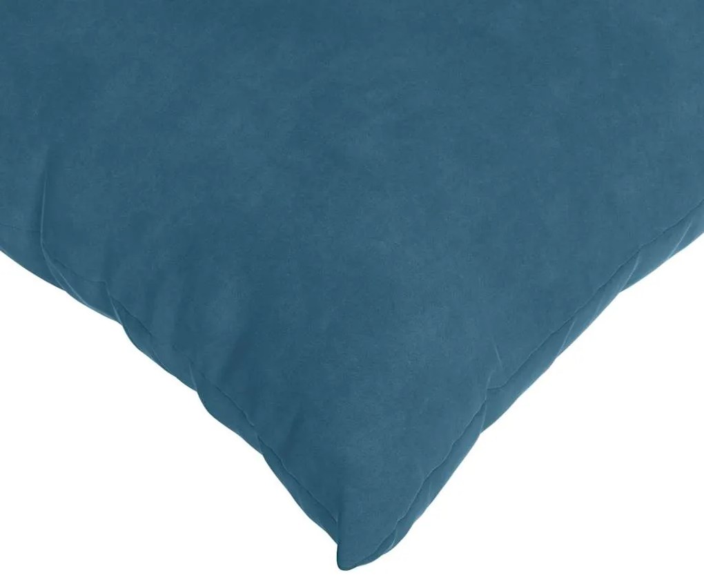vidaXL Μαξιλάρι Καναπέ 2 pcs Μπλε 60 x 40 cm Υφασμάτινο Κορντουρά