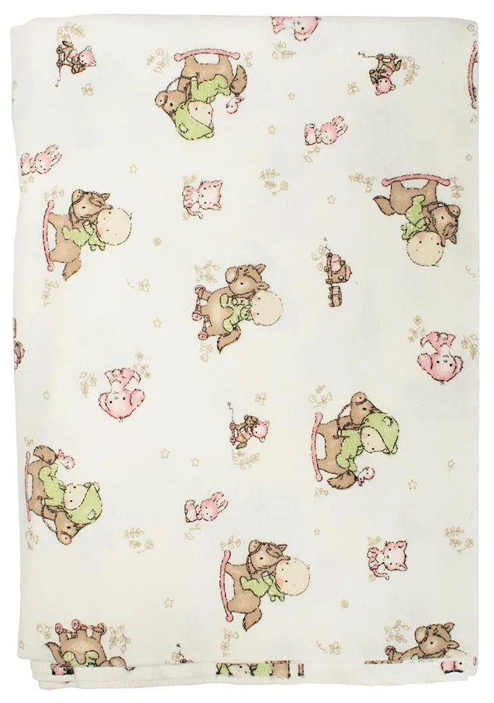 Φανελένια Παπλωματοθήκη Μονή (160x240) Dimcol Baby 03