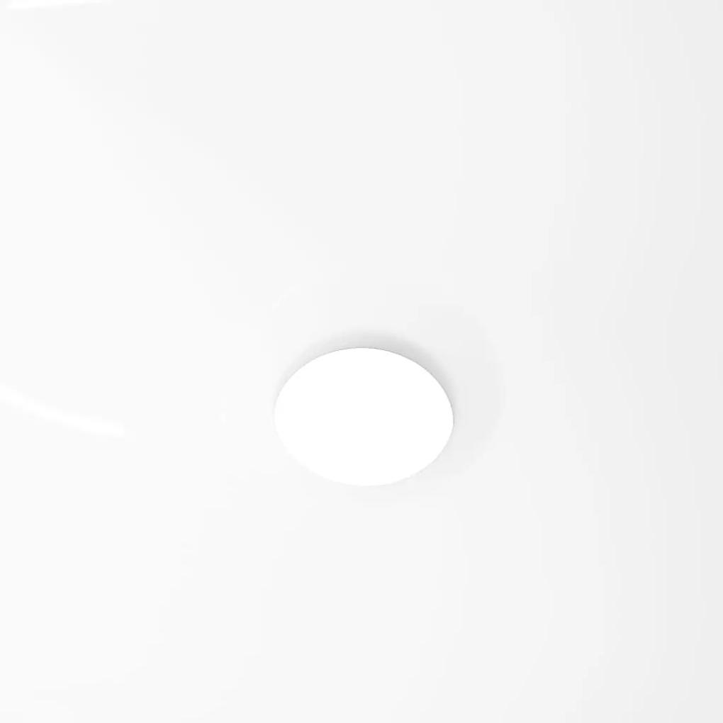 Νιπτήρας Στρογγυλός Λευκός 36 x 15 εκ. Κεραμικός - Λευκό