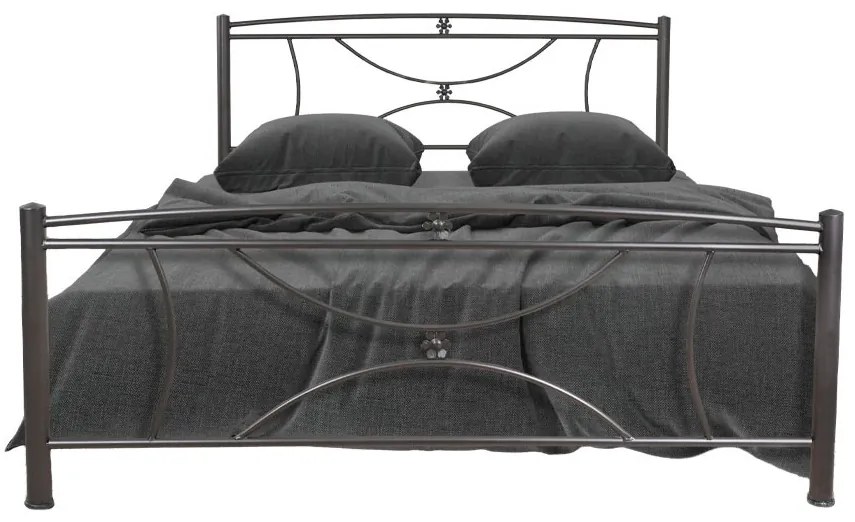 Κρεβάτι Μεταλλικό Margarita I Μαύρο, 140x190 εκ.