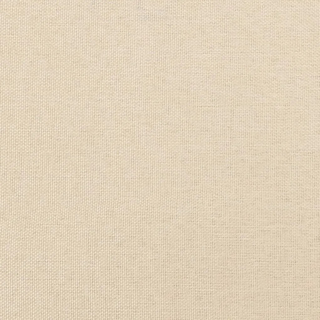 Κεφαλάρι με Πτερύγια Κρεμ 163x23x118/128 εκ. Υφασμάτινο - Κρεμ