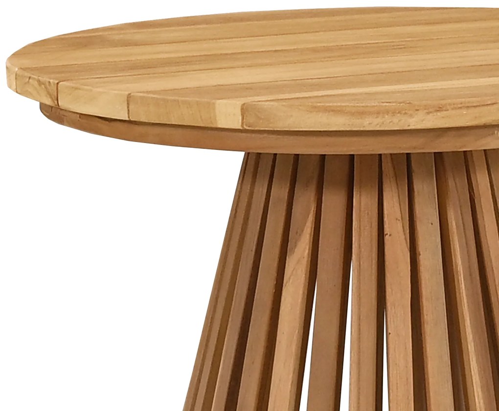 vidaXL Τραπέζι Κήπου Ø50x49.5 εκ. Μασίφ Ξύλο Teak