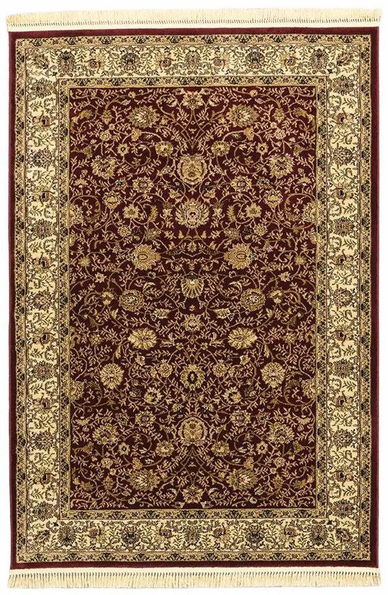 Χαλί Persia 1533 Burgundy με κρόσσι - 160x230