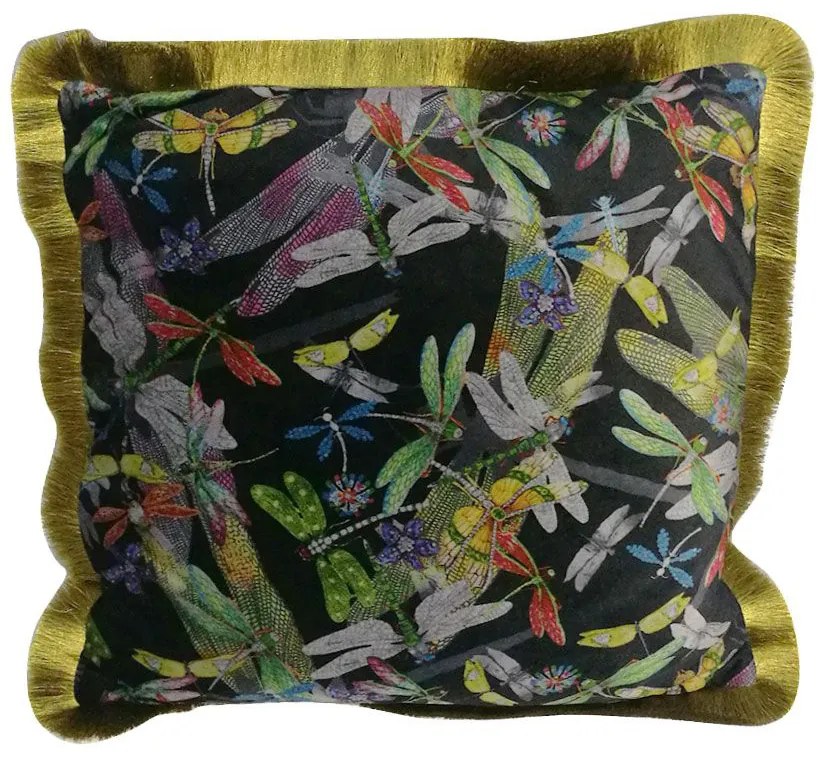 DRAGONFLIES ΔΙΑΚΟΣΜΗΤΙΚΟ ΜΑΞΙΛΑΡΙ POLYESTER ΠΟΛΥΧΡΩΜΟ 45x45cm - 023394 - 023394