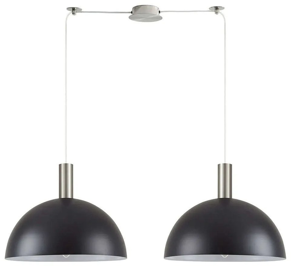 Φωτιστικό Οροφής Adept Tube 77-8409 100x40x300cm 2xE27 60W Nickel-Black Homelighting