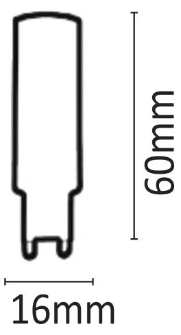 Λαμπτήρας G9 LED 8watt 6500Κ Ψυχρό Λευκό (7.09.08.09.3) - 1.5W - 20W - 7.09.08.09.3