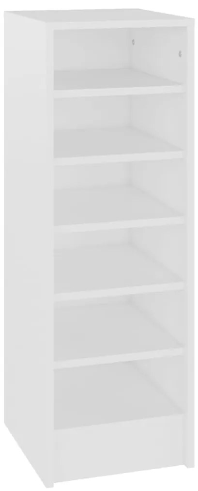 vidaXL Παπουτσοθήκη Λευκή 31,5 x 35 x 90 εκ. από Επεξ. Ξύλο