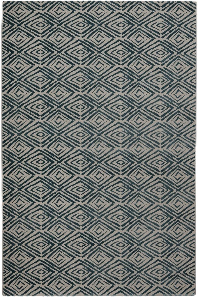 Χαλί Cezar 16614U01 Blue Βιοκαρπέτ 133X190cm