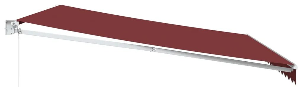 vidaXL Τέντα Πτυσσόμενη Χειροκίνητη Μπορντό 450x300 εκ.