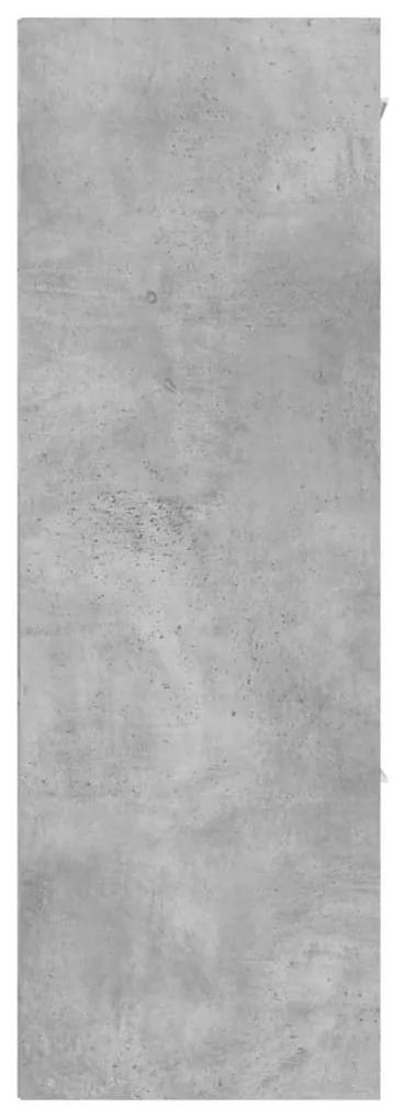 Ραφιέρα με Ντουλάπια Γκρι Σκυροδέμ. 60x29,5x90 εκ. Μοριοσανίδα - Γκρι