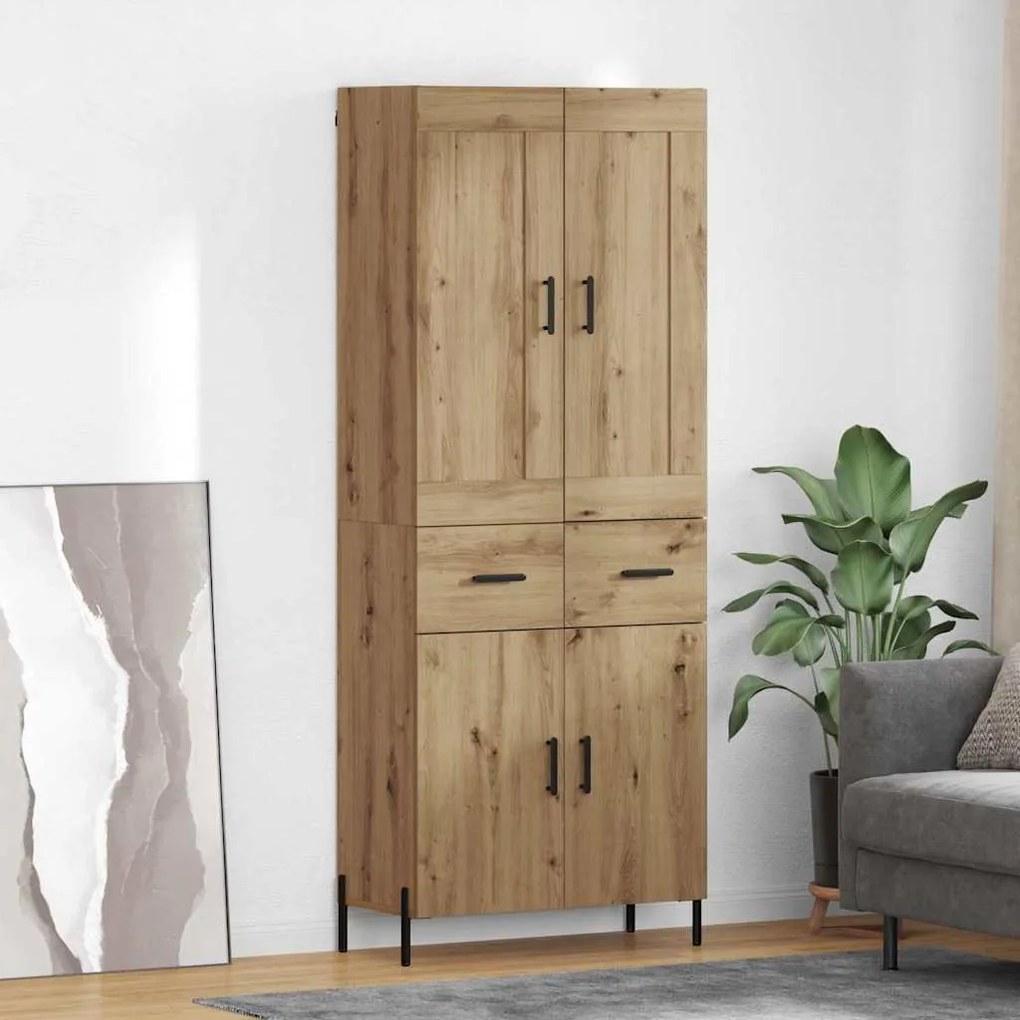 Highboard με συρτάρι 2 pcs Artisan Oak Επεξεργασμένο ξύλο