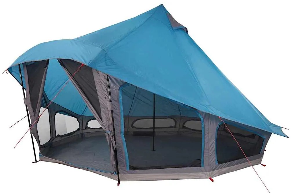 vidaXL Τέντα Tipi για 10 άτομα, αδιάβροχη σε μπλε χρώμα