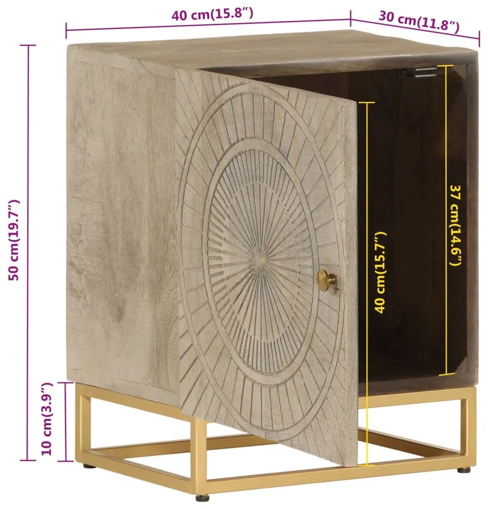 ΚΟΜΟΔΙΝΟ 40 X 30 X 50 ΕΚ. ΑΠΟ ΜΑΣΙΦ ΞΥΛΟ ΜΑΝΓΚΟ ΚΑΙ ΣΙΔΗΡΟ 372014