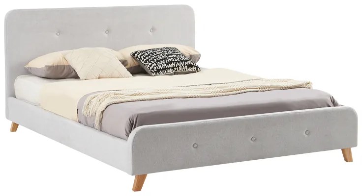 Intrahome Κρεβάτι διπλό Restel Intrahome ύφασμα γκρι 160x200εκ | SKU: INTRAPA-380111125