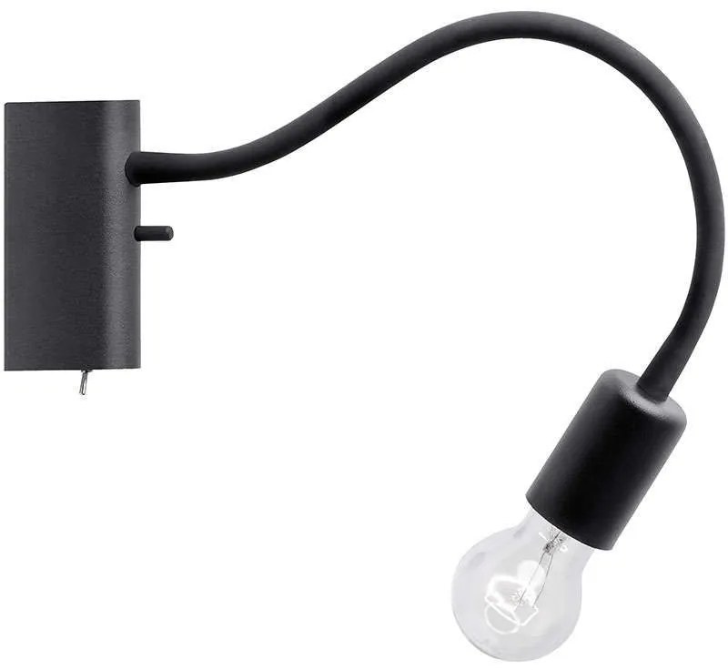 Φωτιστικό Τοίχου Flex I 9768 Black Nowodvorski Metal, Plastic